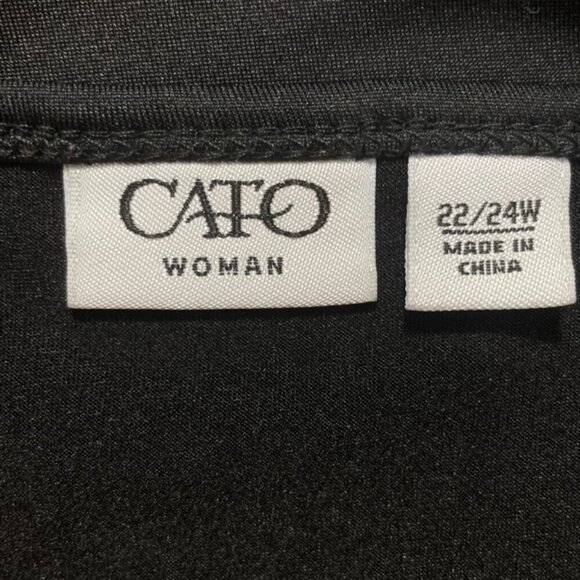 CATO Woman Black Camisole - Size 22/24W - Picture 4 of 6